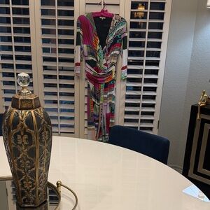 Etro Vibrant Multicolor Patterned Dress